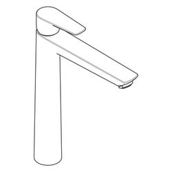hansgrohe Talis E Einhebel-Waschtischmischer 240mm 5l/min Mattschwarz ohne Garnitur... HANSGROHE-71717670 4059625265840 (Abb. 1)