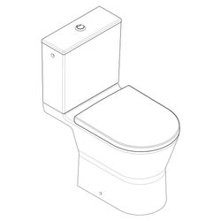 hansgrohe EluPura Original S Stand-WC Set 640 mit horizontalem Abgang, AquaChannel ... HANSGROHE-60267450 4059625536605 (Abb. 1)