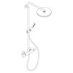 hansgrohe Pulsify S Puro Showerpipe 260mm 1jet 8l/min EcoSmart Bronze gebürstet mit... HANSGROHE-24223140 4059625539156 (Abb. 1)