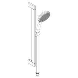 Hansgrohe Raindance Alive Select S Brauseset 125mm 7,1l/min 3jet EcoSmart, Unica E ... HANSGROHE-24600670 4059625562963 (Abb. 1)
