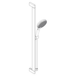 Hansgrohe Raindance Alive Select S Brauseset 125mm 7,1l/min 3jet EcoSmart, Unica E ... HANSGROHE-24601670 4059625562901 (Abb. 1)