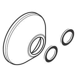 Hansgrohe Rosette für Metropol Wandmodell, Mattschwarz, 94135670... HANSGROHE-94135670 4059625288139 (Abb. 1)