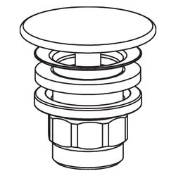 Hansgrohe Ablaufgarnitur für Waschtische, G 1 1/4", Keramik, Weiß... HANSGROHE-50110450 4059625493403 (Abb. 1)