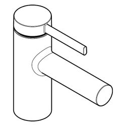 Hansgrohe Zesis S Einhebel-Waschtischmischer 70mm, DN 15, CoolStart, mit Zugstangen... HANSGROHE-74710000 4059625563137 (Abb. 1)