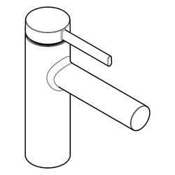 Hansgrohe Zesis S Einhebel-Waschtischmischer 100 CoolStart mit Zugstangen-Ablaufgar... HANSGROHE-74720000 4059625557778 (Abb. 1)