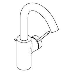 Hansgrohe Zesis S Einhebel-Waschtischmischer 210 CoolStart mit Schwenkauslauf und Z... HANSGROHE-74740670 4059625563038 (Abb. 1)