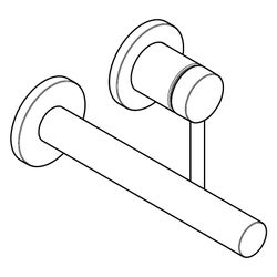 Hansgrohe Zesis S Einhebel-Waschtischmischer Unterputz für Wandmontage mit Auslauf ... HANSGROHE-74750670 4059625563014 (Abb. 1)
