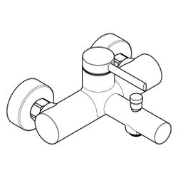 Hansgrohe Zesis S Wannenmischer Aufputz Einhebel, 2 Verbraucher, Mattschwarz... HANSGROHE-74420670 4059625563182 (Abb. 1)