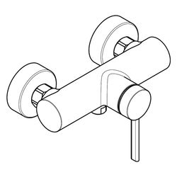 Hansgrohe Zesis S Brausemischer Aufputz Einhebel, 1 Verbraucher, Mattschwarz... HANSGROHE-74621670 4059625563366 (Abb. 1)