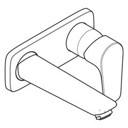 hansgrohe Talis E Einhebel-Waschtischmischer Unterputz 5l/min Chrom für Wandmontage... HANSGROHE-71732000 4011097770789 (Abb. 1)
