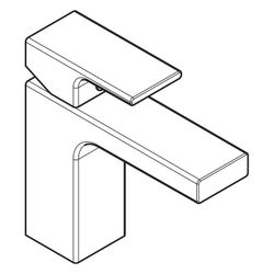 hansgrohe Vernis Shape Einhebel-Waschtischmischer 100mm 5l/min Chrom mit isolierter... HANSGROHE-71561000 4059625321447 (Abb. 1)