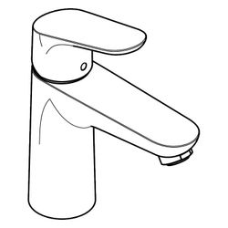 hansgrohe Focus Einhebel-Waschtischmischer 100mm 5l/min mit Zugstangen-Garnitur, Ch... HANSGROHE-31607000 4011097679433 (Abb. 1)