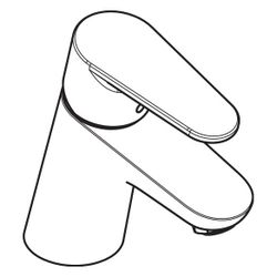 hansgrohe Focus Einhebel-Waschtischmischer 70mm 5l/min mit Zugstangen-Garnitur, Chr... HANSGROHE-31730000 4011097590769 (Abb. 1)