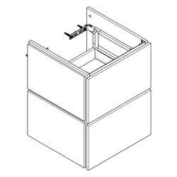 Hansgrohe Xilesa E Waschtischunterschrank 480x470mm, 2 SK für Handwaschbecken, Eich... HANSGROHE-54250550 4059625546277 (Abb. 1)