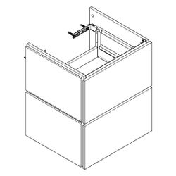 Hansgrohe Xilesa E Waschtischunterschrank 530x470mm, 2 SK für Waschtisch, Eiche Kas... HANSGROHE-54252550 4059625546192 (Abb. 1)