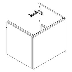Hansgrohe Xilesa E Waschtischunterschrank 580x470mm, 1 Schubkasten für Waschtisch, ... HANSGROHE-54253700 4059625546543 (Abb. 1)