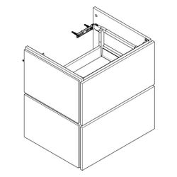 Hansgrohe Xilesa E Waschtischunterschrank 580x470mm, 2 SK PushOpen für Waschtisch, ... HANSGROHE-54293700 4059625579206 (Abb. 1)