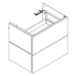 Hansgrohe Xilesa E Waschtischunterschrank 680x470mm, 2 SK für Waschtisch, Eiche Kas... HANSGROHE-54258550 4059625546758 (Abb. 1)