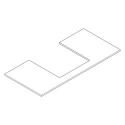 Hansgrohe Xilesa E Konsole 1180x550mm, Ausschnitt mittig für Aufsatzwaschtisch gesc... HANSGROHE-54271700 4059625547052 (Abb. 1)
