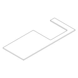 Hansgrohe Xilesa E Konsole 1375x550mm, Ausschnitt rechts für Aufsatzwaschtisch gesc... HANSGROHE-54273550 4059625547311 (Abb. 1)