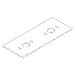 Hansgrohe Xilesa E Konsole 1375x550mm, 2 Ausschnitte für Aufsatzwaschtisch ohne Hah... HANSGROHE-54280550 4059625547458 (Abb. 1)