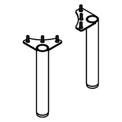 Hansgrohe Xilesa E Möbelfüße, 145x20mm, Höhenausgleich, Schiefergrau Matt... HANSGROHE-54289760 4059625609613 (Abb. 1)