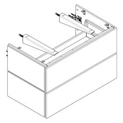 Hansgrohe Xilesa E Waschtischunterschrank 980x550mm, 2 SK PushOpen für Konsole, Aus... HANSGROHE-54302550 4059625556641 (Abb. 1)