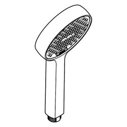 Hansgrohe Activera Select S Handbrause 2jet, 95mm, EcoSmart, Select-Taste, Chrom... HANSGROHE-28033000 4059625586686 (Abb. 1)