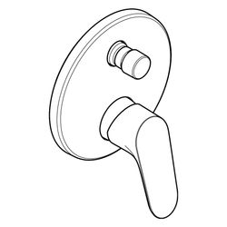 hansgrohe Focus Einhebel-Wannenmischer Unterputz 29l/min für iBox universal, Chrom... HANSGROHE-31945000 4011097602523 (Abb. 1)