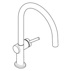 hansgrohe Talis M54, Einhebel-Küchenmischer 220mm 9l/min 1jet, Chrom... HANSGROHE-72804000 4059625255339 (Abb. 1)