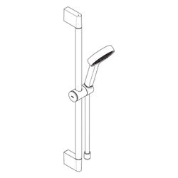 Hansgrohe Activera S Brauseset, EcoSmart, Handbrause, Brausestange 669mm, Chrom... HANSGROHE-28041000 4059625603086 (Abb. 1)