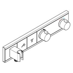 Hansgrohe RainSelect Thermostat Unterputz, 38l/min, für 2 Verbraucher, integriertem... HANSGROHE-15355000 4059625034019 (Abb. 1)