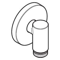 Hansgrohe FixFit Fine S Wandanschluss, Rückflussverhinderer, G 1/2", 25l/min, Metal... HANSGROHE-28882990 4059625616550 (Abb. 1)