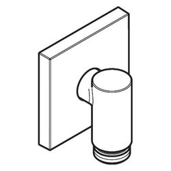 Hansgrohe AXOR Wall outlet Fine Wandanschluss eckig, 25l/min, G 1/2", Brushed Bronz... HANSGROHE-36738140 4059625680766 (Abb. 1)
