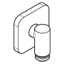 Hansgrohe FixFit Fine Q Wandanschluss, Rückflussverhinderer, G 1/2", 25l/min, Metal... HANSGROHE-28884670 4059625616253 (Abb. 1)