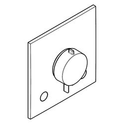 Hansgrohe Ecostat Comfort E Thermostat UP, 25,7l/min, für 2 Verb., integrierter Sic... HANSGROHE-33716990 4059625624616 (Abb. 1)