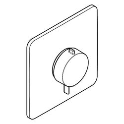 Hansgrohe Ecostat Comfort Q Thermostat Unterputz, 25,2l/min, für 1 Verbraucher, Chr... HANSGROHE-33712000 4059625624142 (Abb. 1)