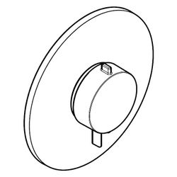 Hansgrohe Ecostat Comfort S Thermostat Unterputz, 25,2l/min, für 1 Verbraucher, Chr... HANSGROHE-33714000 4059625624463 (Abb. 1)