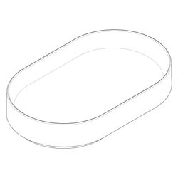 Hansgrohe Aufsatzwaschtisch Xuniva Evo U, 650x400x120mm, SmartClean, HygieneEffect,... HANSGROHE-63009450 4059625591154 (Abb. 1)