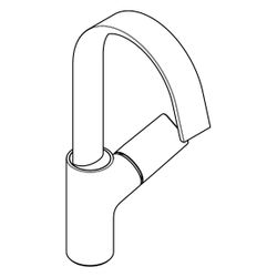 hansgrohe Vivenis Einhebel-Waschtischmischer 210mm 5l/min Chrom mit Schwenkauslauf ... HANSGROHE-75032000 4059625335659 (Abb. 1)