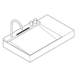 Hansgrohe Aufsatzwaschtisch Avalegra AquaUnit, 780x475x100mm, Armatur, Mattschwarz... HANSGROHE-22473670 4059625626481 (Abb. 1)