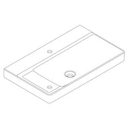 Hansgrohe Xelu Q Waschtisch, Ablage links 800x480mm, 2 Hahnlöcher ohne Überlauf, We... HANSGROHE-60320450 4059625620380 (Abb. 1)