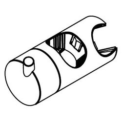 Hansgrohe Schieber für Unica Lift Brausestange, Chrom, 95160000... HANSGROHE-95160000 4011097607818 (Abb. 1)