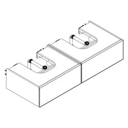 Hansgrohe Xevolos E Waschtischunterschrank Schiefergrau Matt 1370x550mm, 2 SK für K... HANSGROHE-54318390 4059625635094 (Abb. 1)