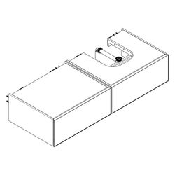 Hansgrohe Xevolos E Waschtischunterschrank Sandbeige Matt 1370x550mm, 2 SK für Kons... HANSGROHE-54323790 4059625635179 (Abb. 1)