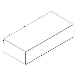 Hansgrohe Xevolos E Sideboard Mattweiß 1180x550mm, 1 Schubkasten, Abdeckplatte, Fro... HANSGROHE-54325390 4059625635223 (Abb. 1)