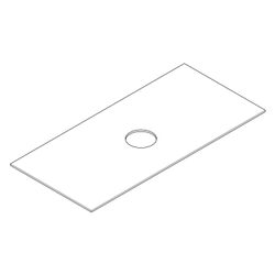 Hansgrohe Xevolos E Konsole 1180x550mm, Auschnitt mittig für Aufsatzwaschtisch ohne... HANSGROHE-54330780 4059625635353 (Abb. 1)