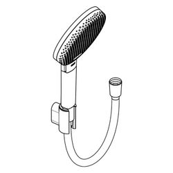 Hansgrohe Raindance Alive Select S Brausehalterset 125mm, 7,1l/min, 3jet EcoSmart, ... HANSGROHE-24611000 4059625569146 (Abb. 1)