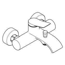 Hansgrohe Vivenis Einhebel-Wannenmischer Original Aufputz, 19,9l/min, Mattweiß... HANSGROHE-75423700 4059625694138 (Abb. 1)