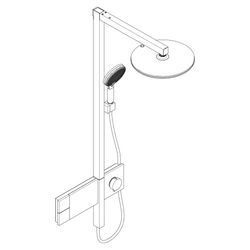 Hansgrohe Raindance Alive S Showerpipe Duschsystem 300mm, 1jet, ShowerSelect Comfor... HANSGROHE-24582000 4059625568453 (Abb. 1)